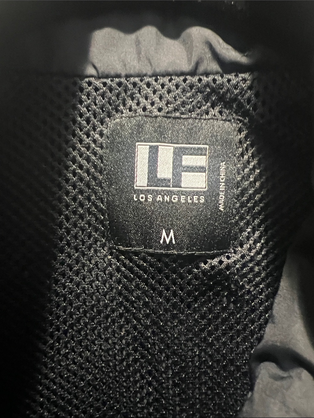 LF Black Cropped Bomber Jacket with White Logo Trim - Picture 2 of 10